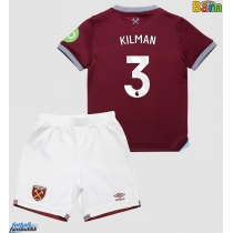 West Ham United Max Kilman #3 Hjemmedraktsett Barn 2025-26 Kortermet (+ Korte bukser)